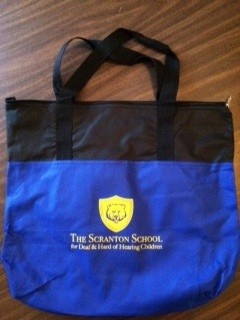 Scranton School Navy Tote Bag – The Scranton School for Deaf & Hard-of ...